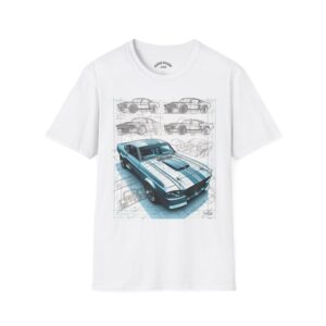 Car Blueprint Softstyle T-Shirt